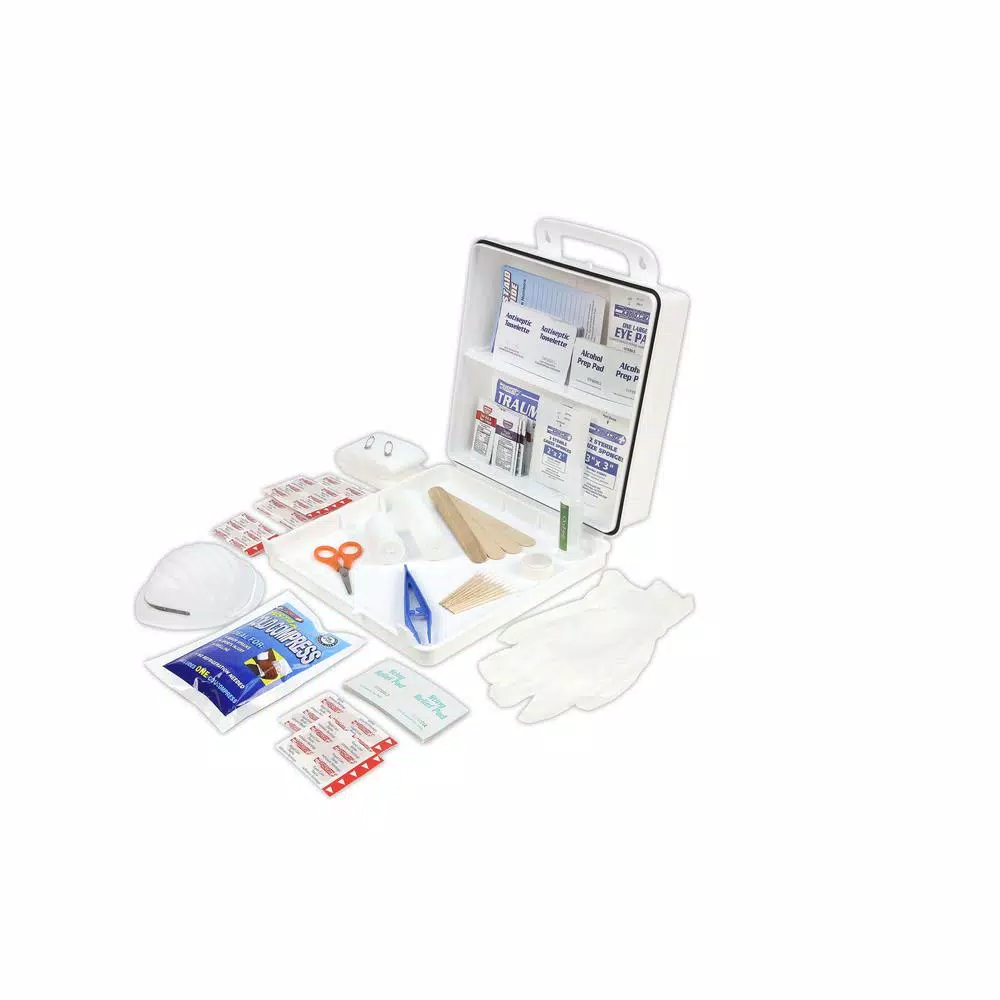 Rapid Care 233-Piece 50 Person OSHA/ANSI Compliant Poly First Aid Kit