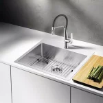 Water Creation Single-Handle Pull-Down Kitchen Faucet, Triple Plated Chrome thumbnail 2