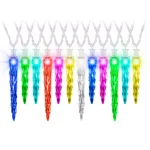 LightShow ColorMotion 24-Light Multi-Color Deluxe LED Icicle Christmas String Lights thumbnail 1