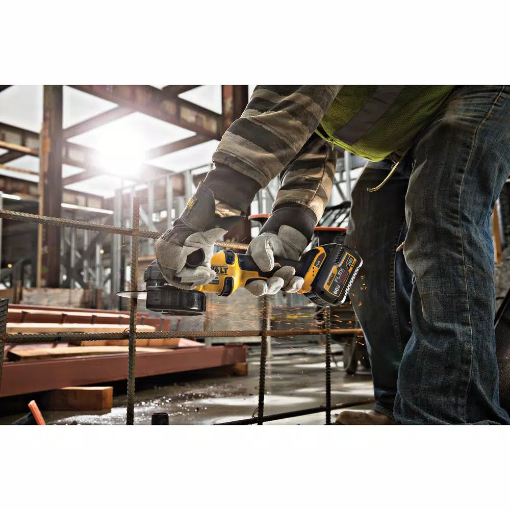 DEWALT FLEXVOLT 60V MAX Brushless 9 in. Cut-Off Saw Kit with (2) 9.0 Ah Batteries & 4-1/2 in. Angle Grinder