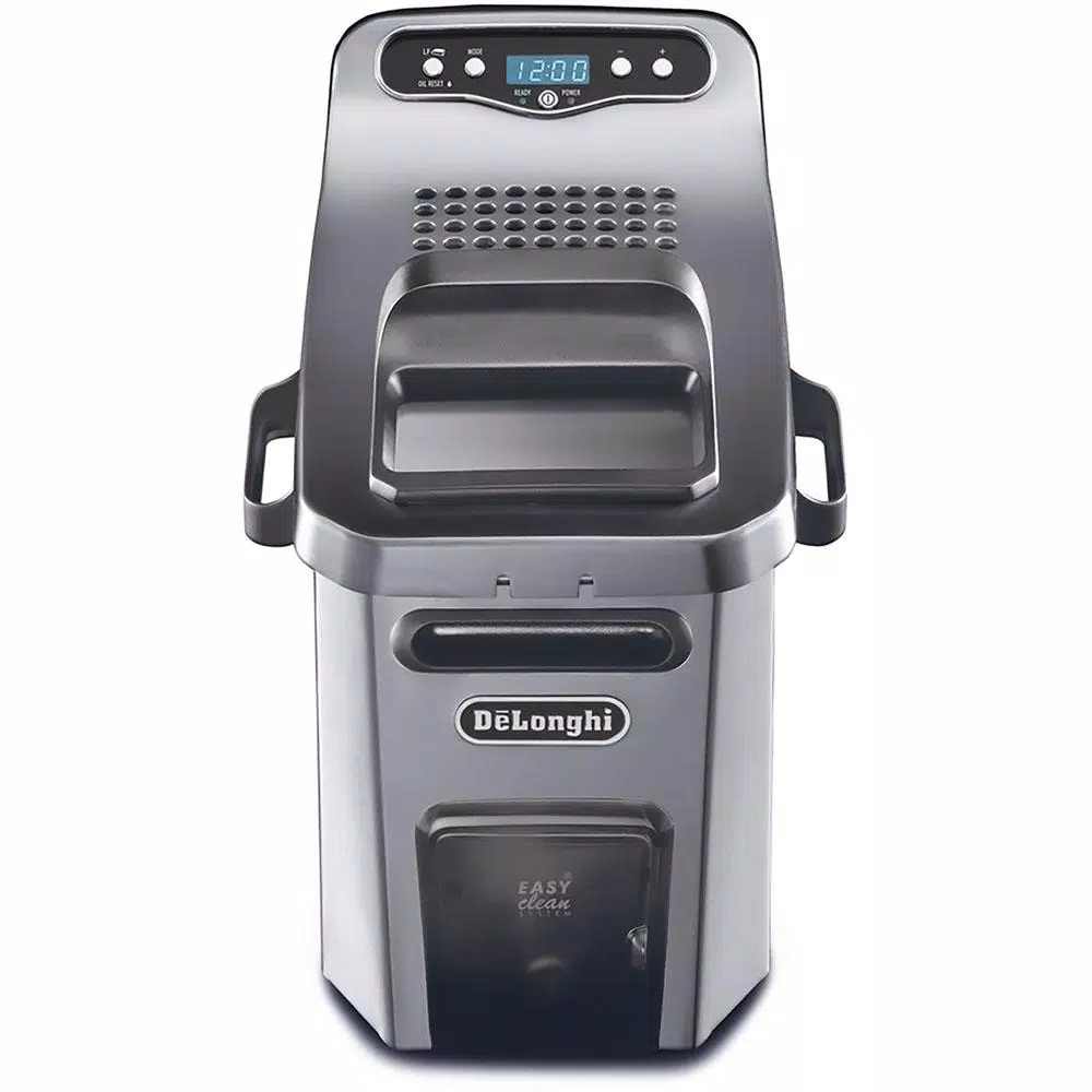 DeLonghi De'Longhi Livenza Dual Zone 4.5L Stainless Steel Deep Fryer with Easy Clean Drain System