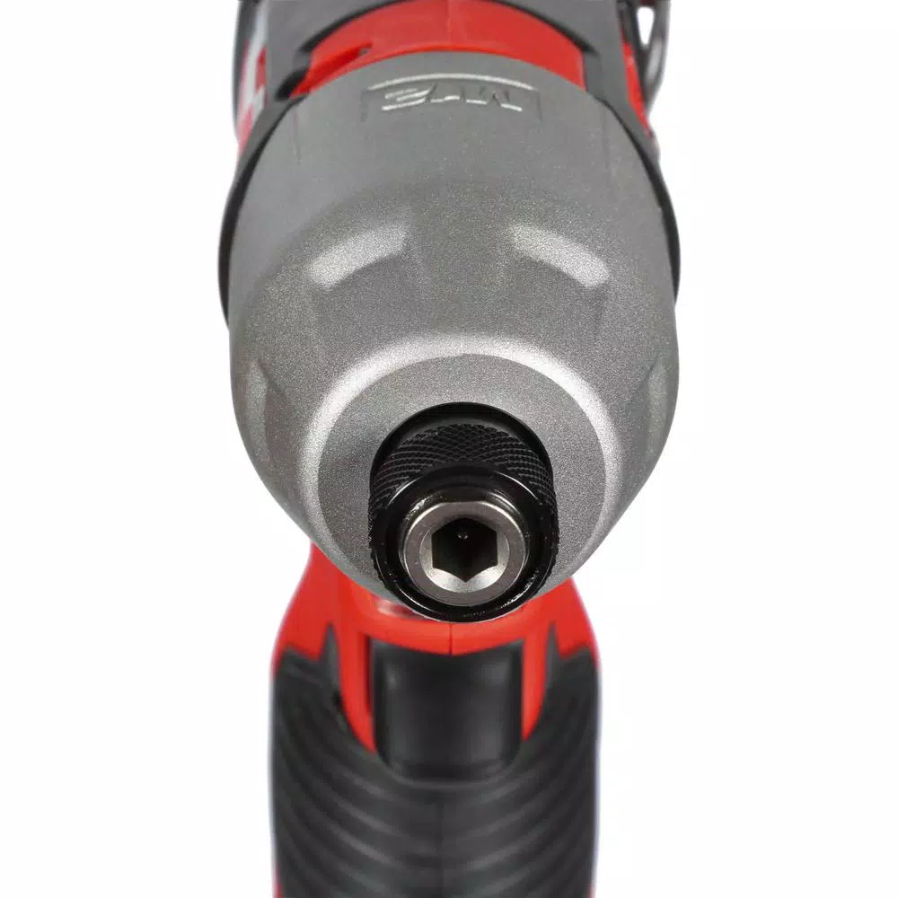 Milwaukee M12 12V Lithium-Ion Cordless 1/4 in. Hex Impact Driver Kit with (2) 1.5Ah Batteries, Charger & Case