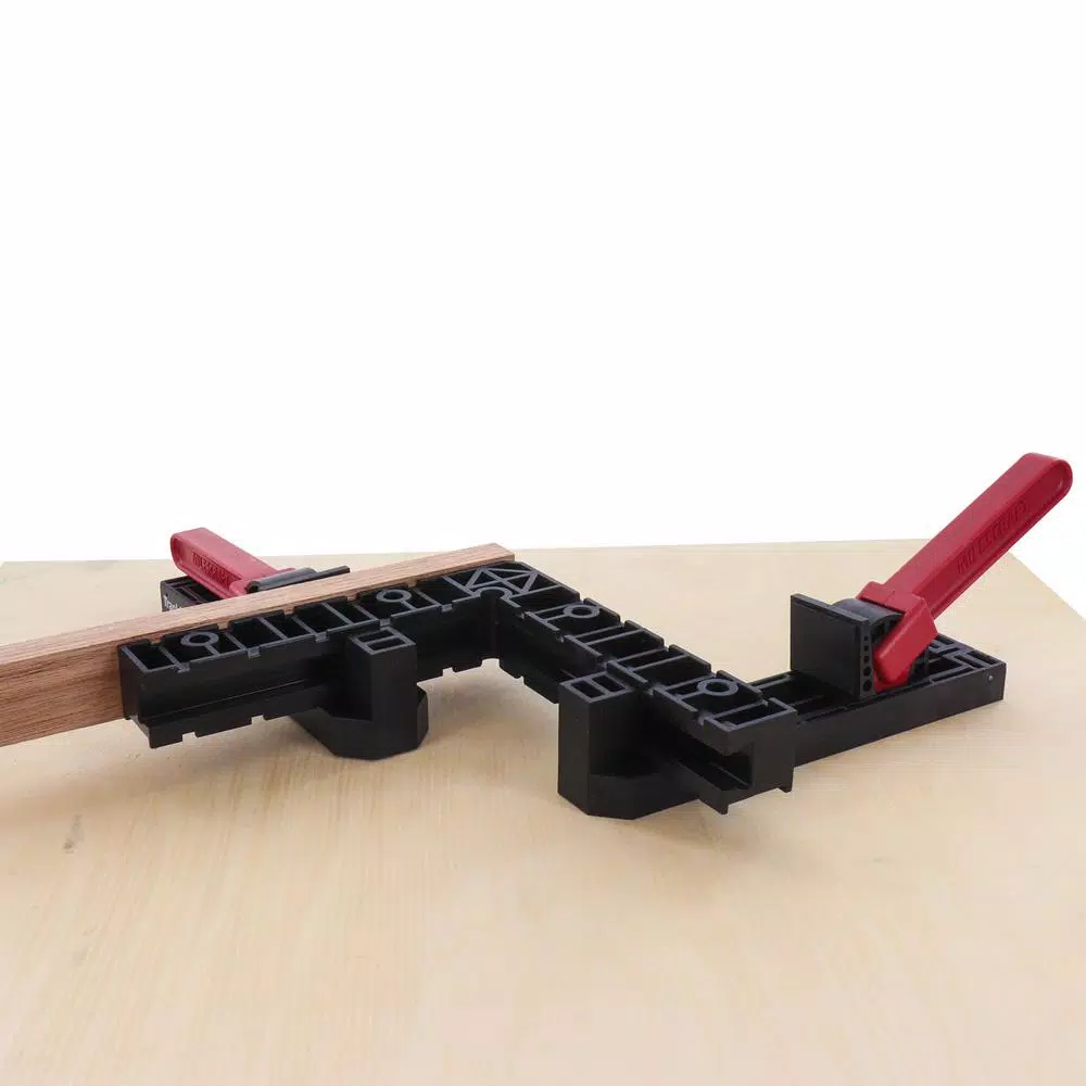 Milescraft 8-Piece Positioning Square and Fence Clamp Bundle for Woodworking Assembly