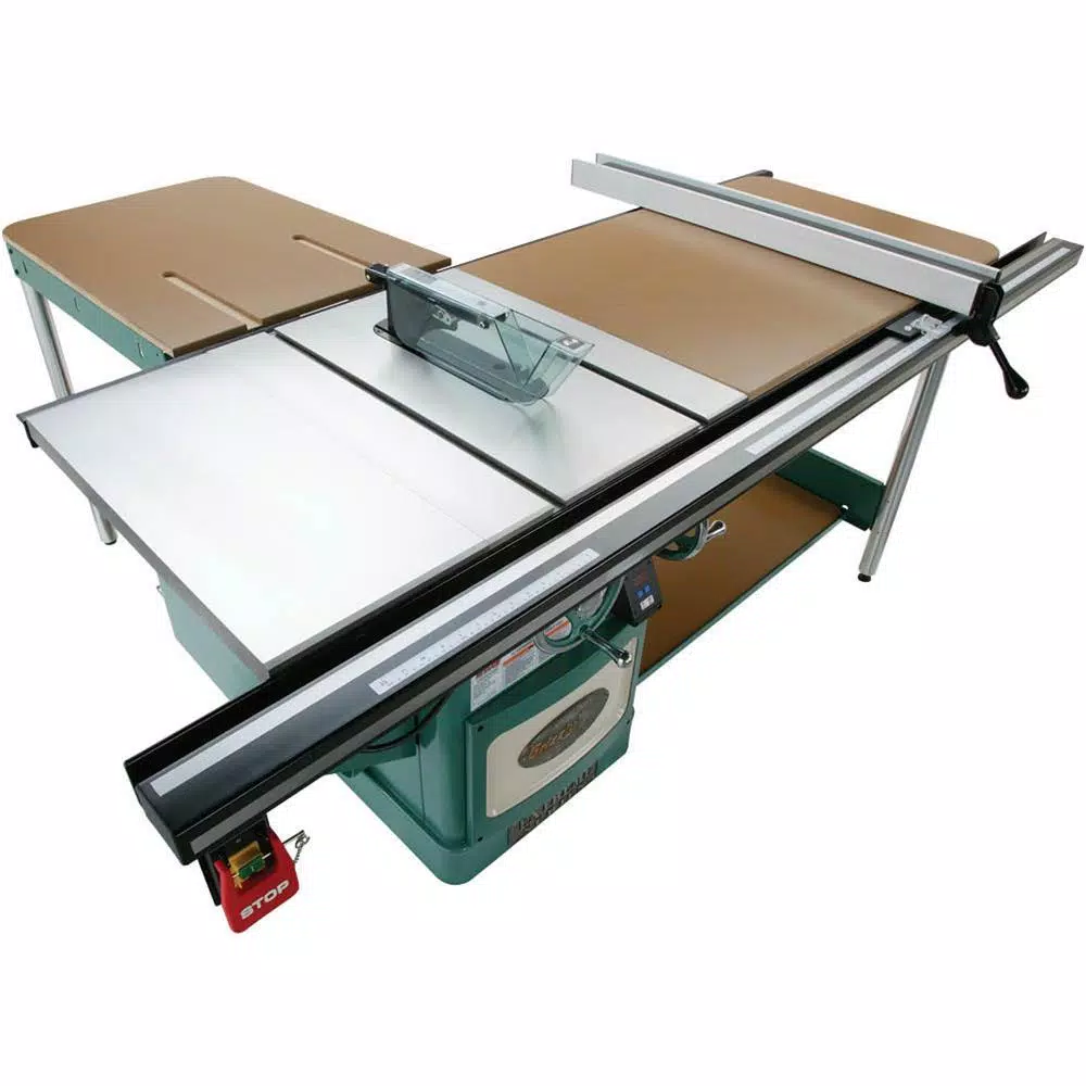 Grizzly Industrial 10 in. 5 HP 3-Phase Heavy-Duty Cabinet Table Saw with Riving Knife