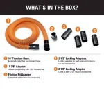RIDGID 1-7/8 in. x 10 ft. Pro-Grade Locking Vacuum Hose Kit for Wet/Dry Shop Vacuums thumbnail 2