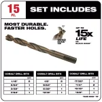 Milwaukee SHOCKWAVE 66-Piece Impact Duty Driver, Cobalt Drill, and Step Bit Set thumbnail 4