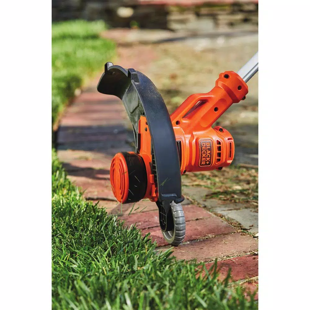 BLACK+DECKER 14 in. 6.5 Amp Corded Electric String Trimmer and Edger with Automatic Feed Spool