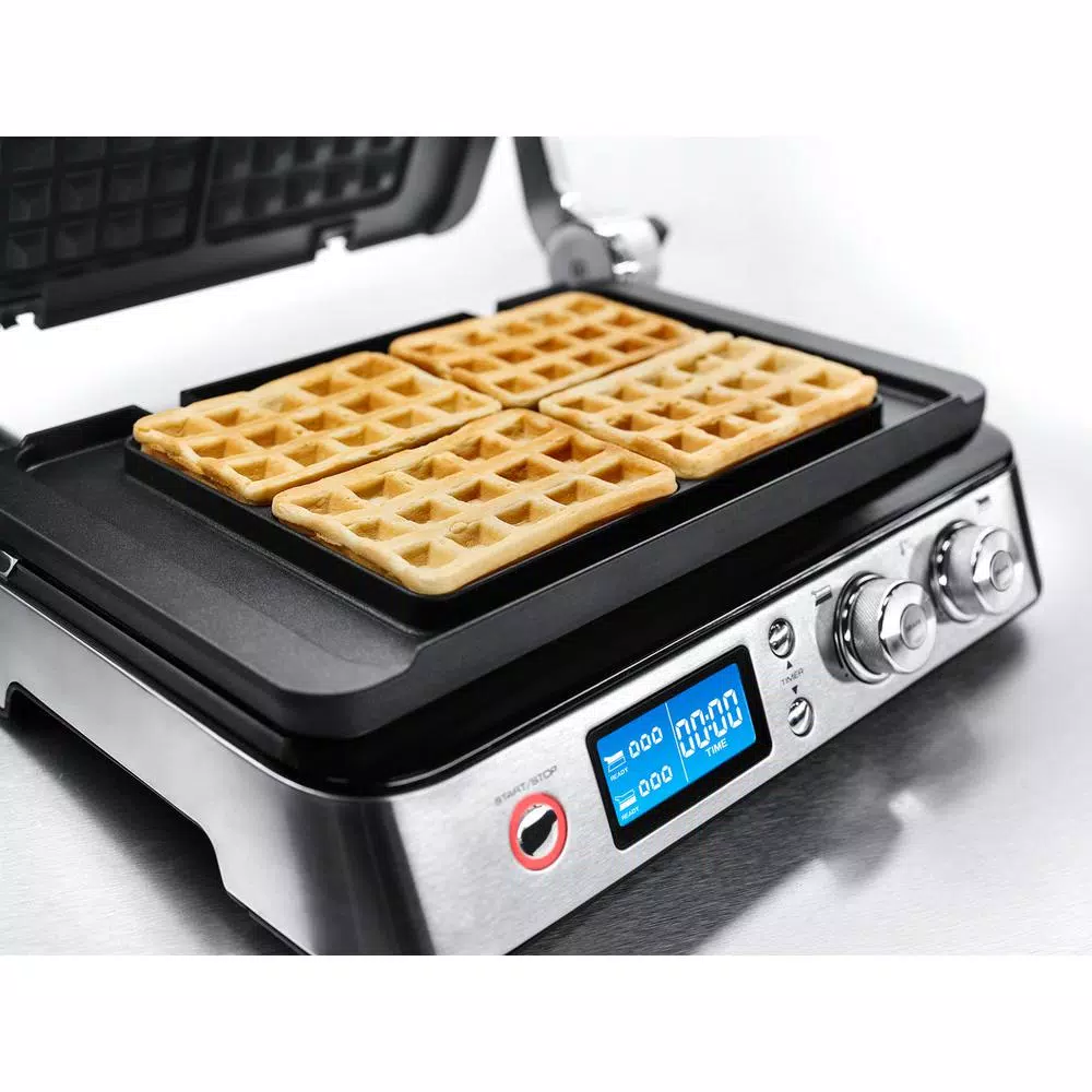 DeLonghi De'Longhi Livenza All-Day Indoor Electric Grill & Waffle Maker, 261 sq. in., Stainless Steel