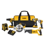 DEWALT 20V MAX Cordless 6-Tool Combo Kit with (2) 2.0 Ah Batteries & Charger thumbnail 1