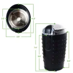 Ovente 150W Electric Coffee Grinder, Stainless Steel Blades, 2.5 oz Capacity, Black thumbnail 10