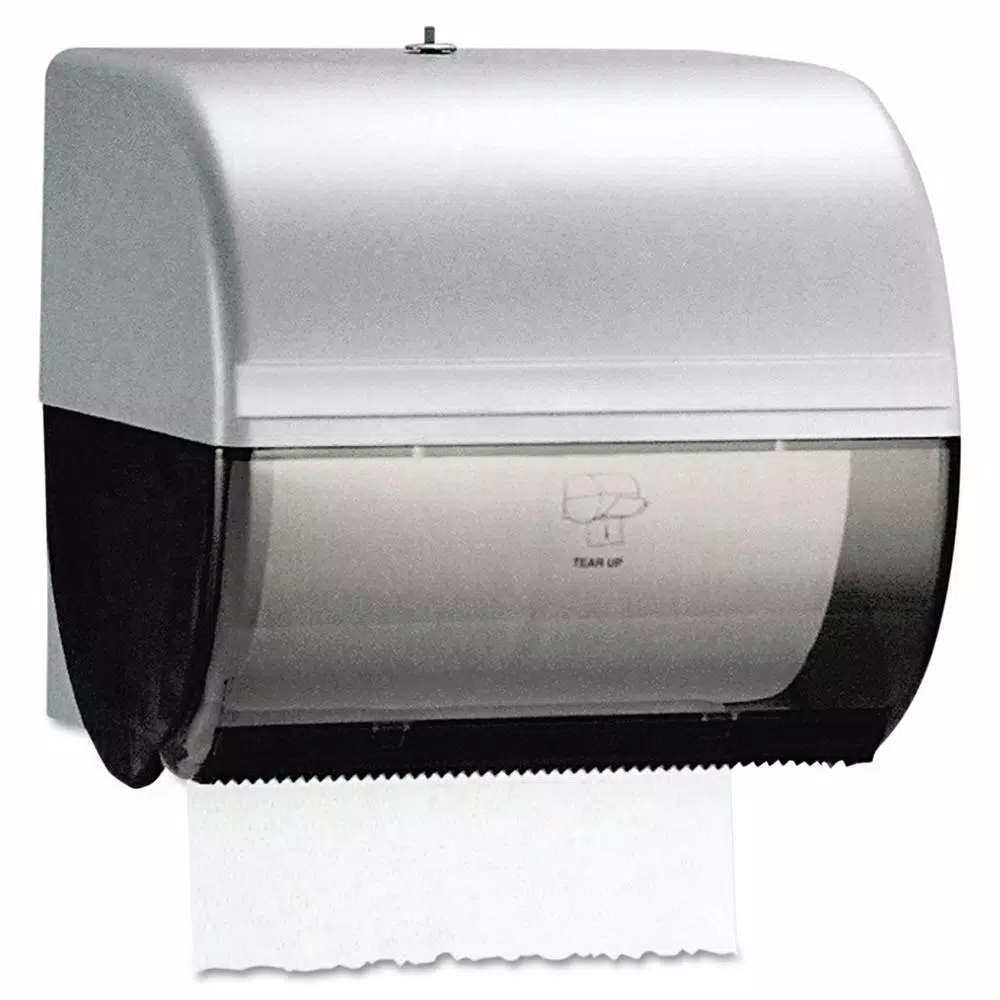 Kimberly-Clark PROFESSIONAL In-Sight Omni Roll Towel Dispenser, Smoke/Gray, 10.5 x 10 x 10 in.