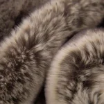 Glitzhome 60 in. Ombre Gray Faux Fur Luxury Throw Blanket thumbnail 3