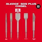 Milwaukee 1-7/8 in. SDS-Plus SLEDGE Steel Tile Chisel thumbnail 5