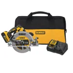 DEWALT 20V MAX XR Cordless Brushless 7-1/4 in. Circular Saw Kit with 5.0 Ah Battery and Charger thumbnail 1