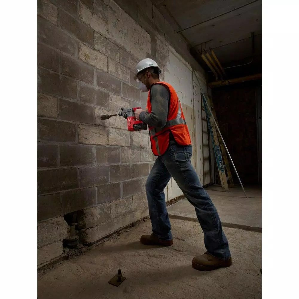 Milwaukee M18 FUEL 3-Tool Combo Kit: Hammer Drill, Impact Driver & SDS Plus Rotary Hammer with 4 Batteries