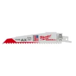 Milwaukee AX 6 in. 5 TPI Wood & Nail Embedded Reciprocating Saw Blades (5-Pack) thumbnail 3