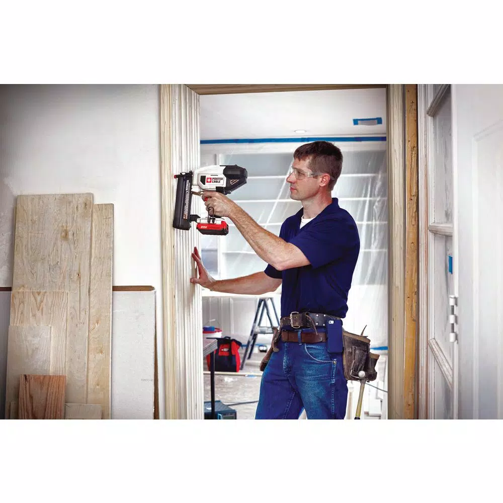 Porter-Cable 20V MAX 18-Gauge Cordless Brad Nailer Kit with 1.5 Ah Battery and Charger