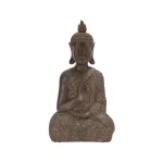 LITTON LANE Polystone Meditating Thai Buddha Sculpture - Tarnished Brown Statuary thumbnail 3