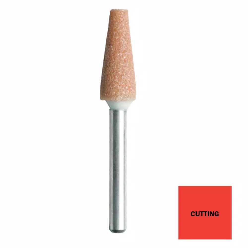 Dremel 1/4 in. Aluminum Oxide Pointed Cone Grinding Stone, 2-Pack