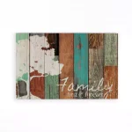 P Graham Dunn Family First & Forever Rustic Wood Pallet Sign - Farmhouse Wall Decor thumbnail 1