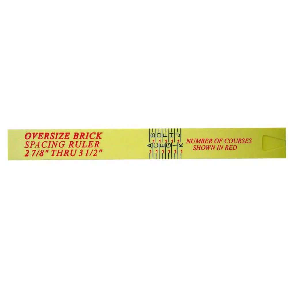 Bon Tool 6 ft. Oversized Fiberglass Brick Spacing Rule with 11 Scales