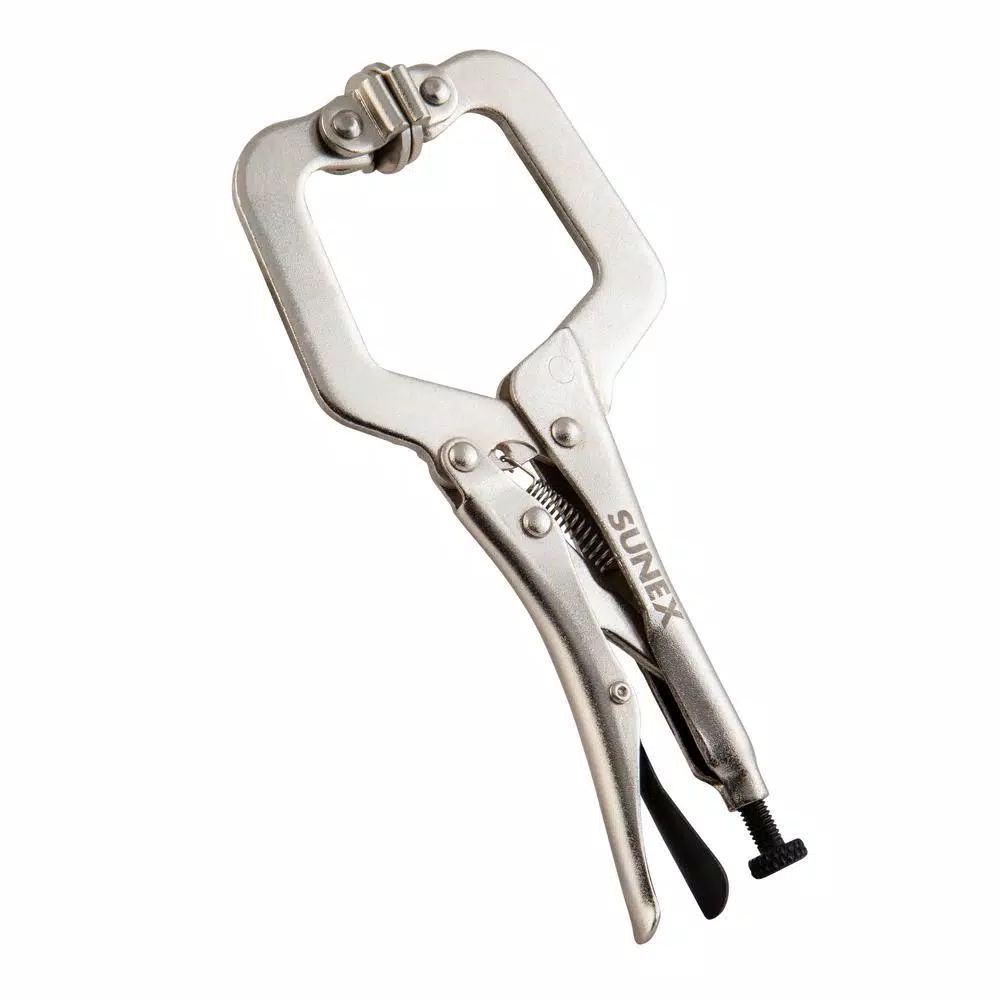 SUNEX TOOLS Sunex LC6S 6 in. Locking C-Clamp with Swivel Pads and 2.125 in. Jaw Capacity