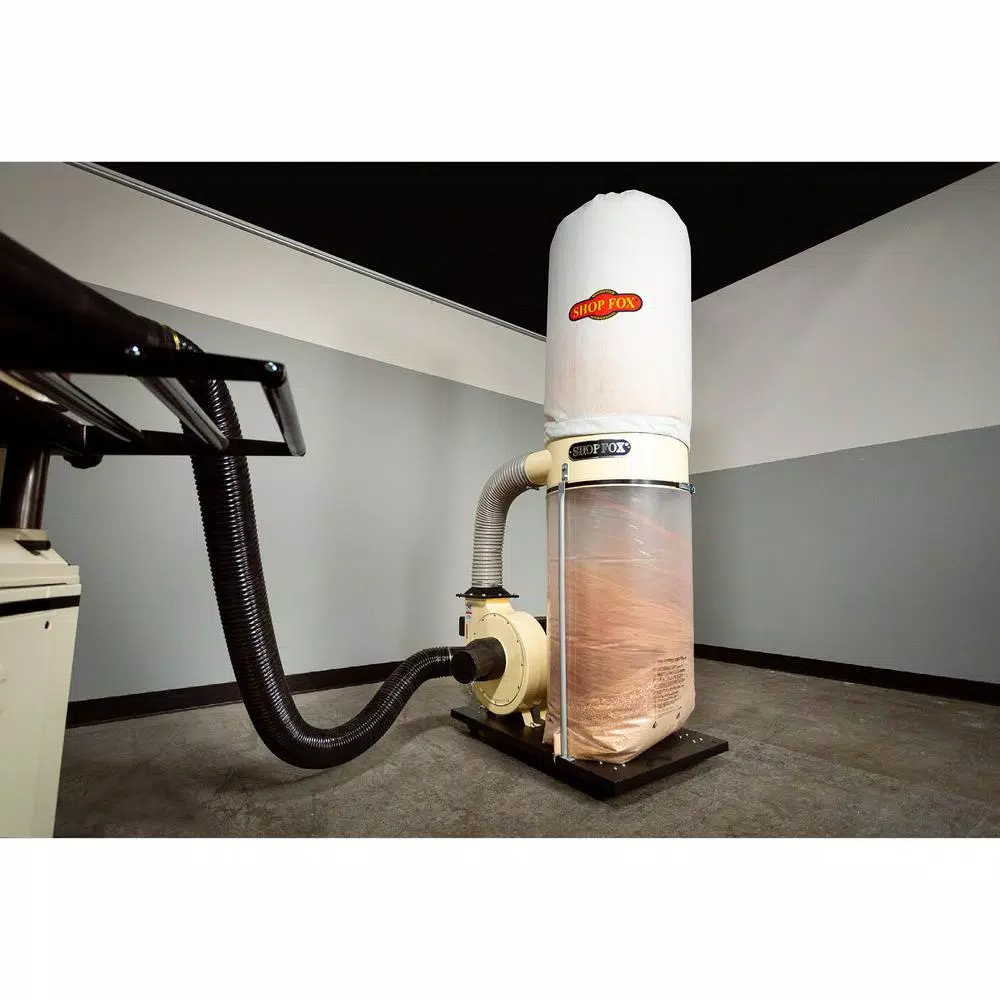 Shop Fox 2 HP Dust Collector with 12 in. Steel Impeller