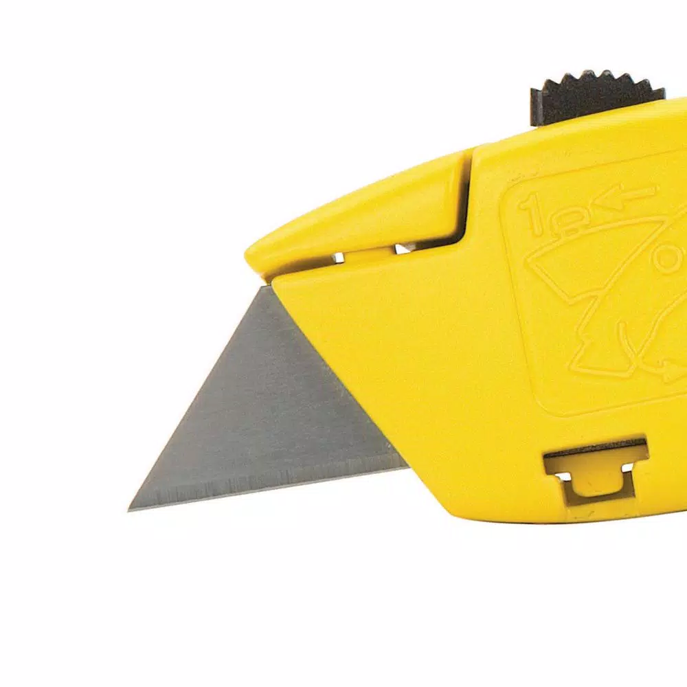 Stanley 7 in. Aluminum Swivel-Lock Retractable Utility Knife with Internal Blade Storage