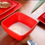 Boyel Living 16-Piece Modern Red Porcelain Dinnerware Set, Service for 4 thumbnail 6
