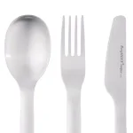 BergHOFF Leo 4-Piece Stainless Steel Travel Flatware Set with Silicone Holder - Pink thumbnail 5