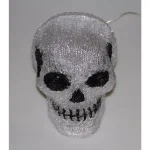 Novolink 7.9 in. White LED Decorative Skull Halloween Light - Handcrafted Indoor/Outdoor Decor thumbnail 4
