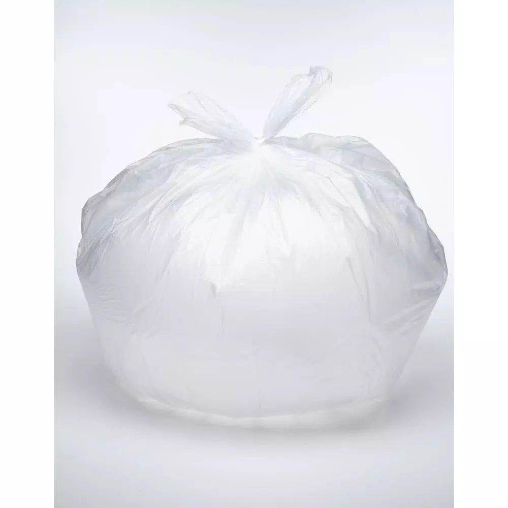 Unbranded HCR 33 Gallon Clear High Density Trash Bags, 0.42 mil, 500 Count