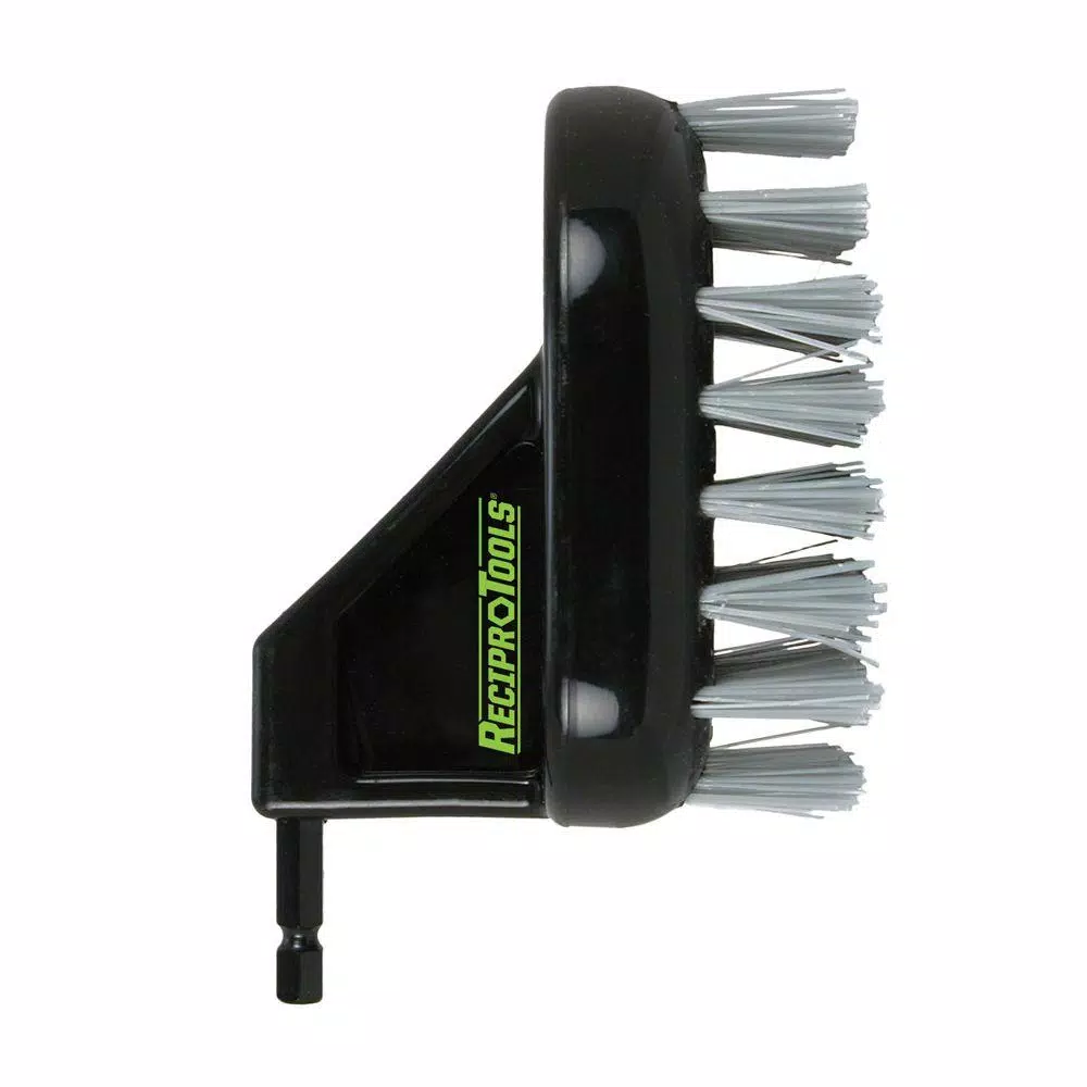ReciproTool Nylon Scrub Brush Offset Accessory for Universal Reciprocating Saw Adapters