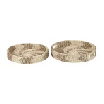 Home Decorators Collection Seagrass Wicker Round Decorative Trays, Set of 2 thumbnail 5