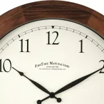 FirsTime 16 in. Walnut Wood Garrison Wall Clock thumbnail 3