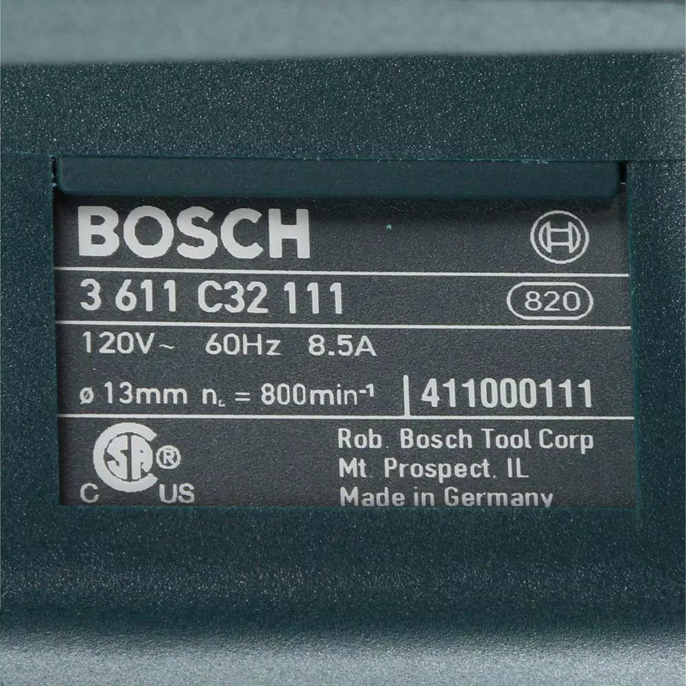 Bosch 8.5 Amp 1-1/4 in. SDS-Plus Corded Variable Speed Rotary Hammer Drill with Case