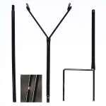 HOLIDYNAMICS HOLIDAY LIGHTING SOLUTIONS Adjustable Metal Outdoor Holiday Yard Stake Stand with Dual Hooks thumbnail 1