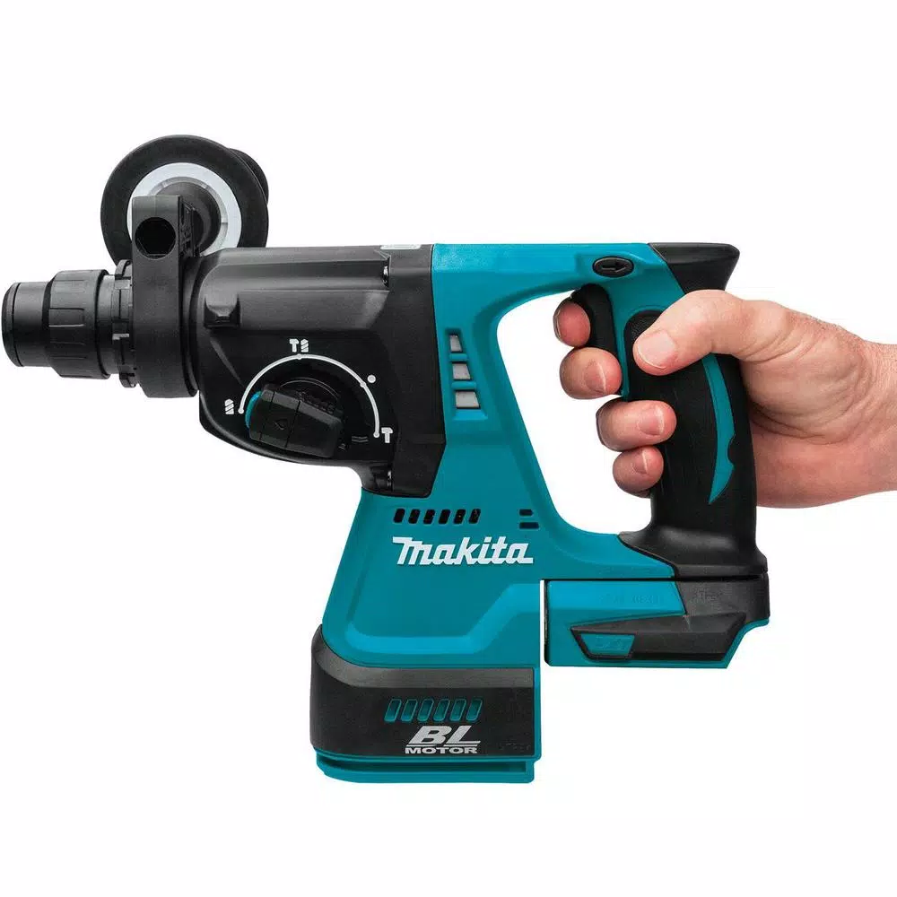Makita 18V LXT Brushless Angle Grinder, SDS-Plus Rotary Hammer & 2 Gal. Vacuum Starter Kit