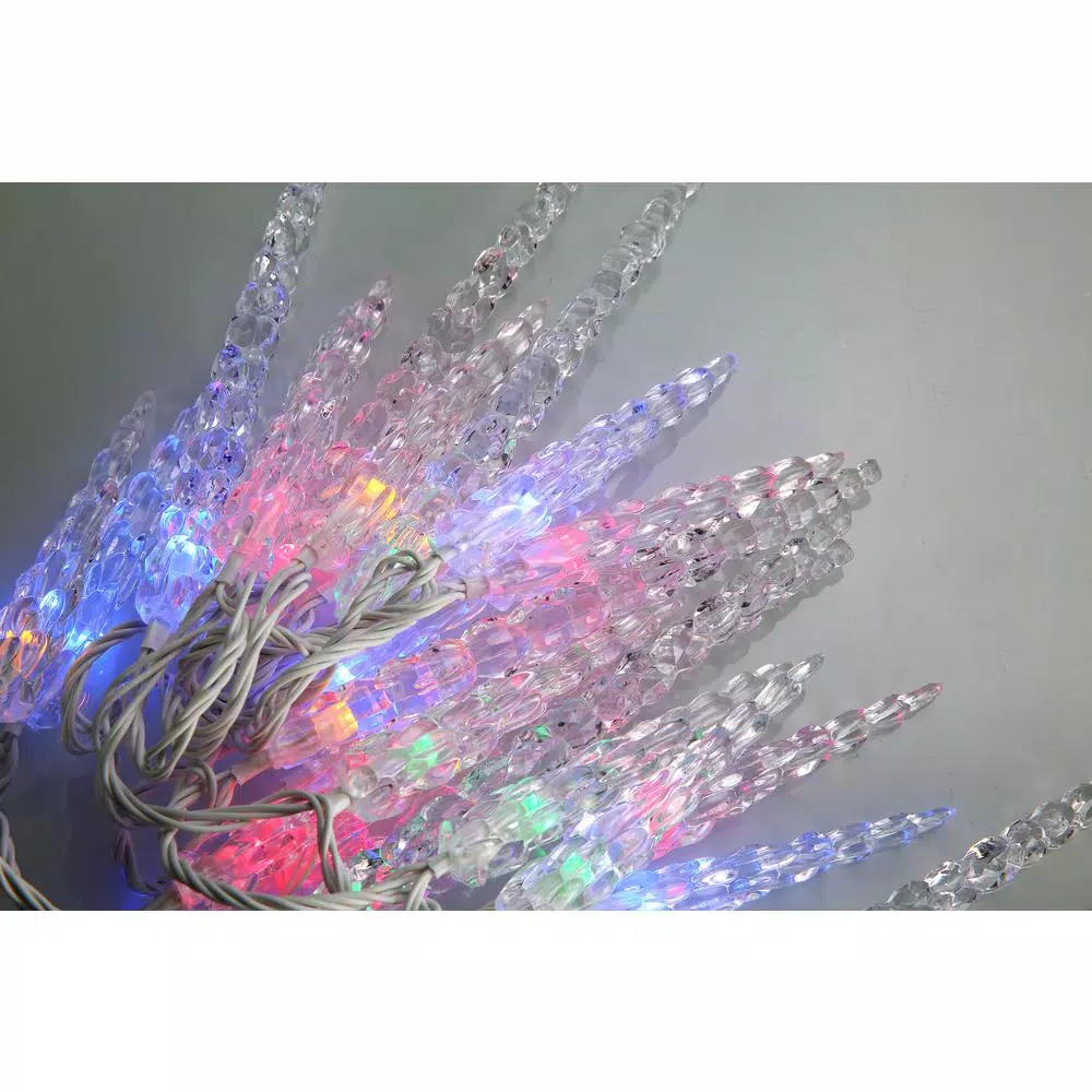 Novolink 80-Light 8mm Mini Globe Multi-Color LED Icicle Lights with Wireless Smart Control
