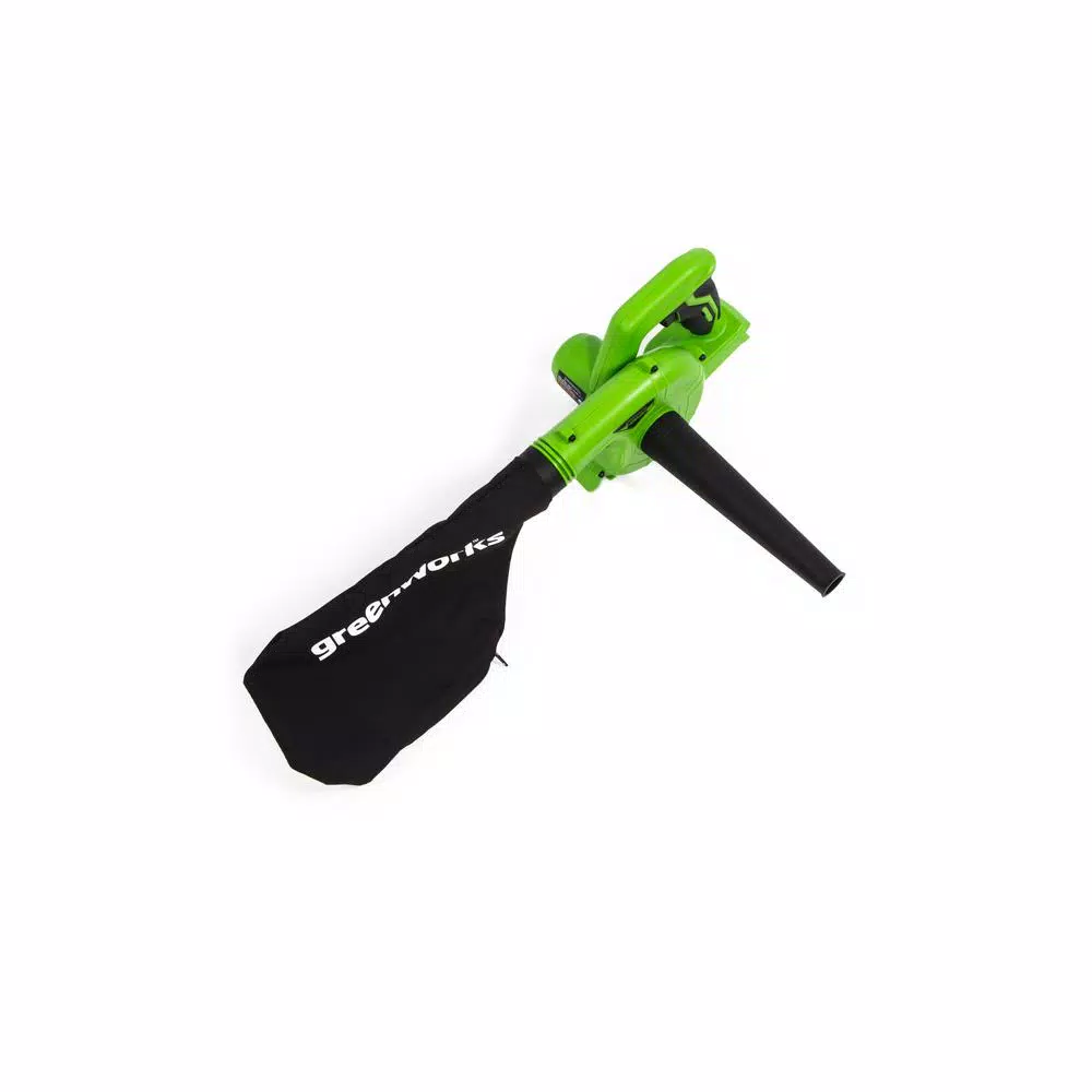Greenworks 24V Cordless Handheld Blower and Vacuum, 90 MPH, 180 CFM, Tool Only