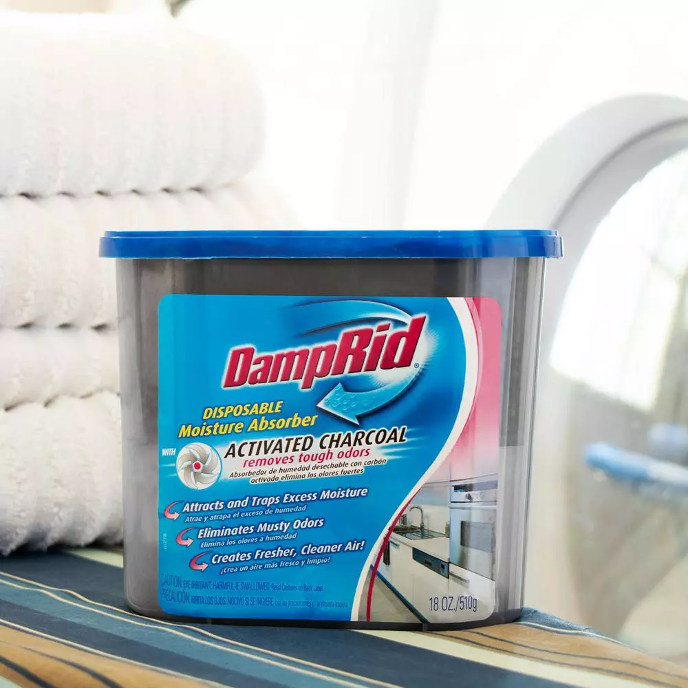 DampRid Disposable Moisture Absorber with Activated Charcoal, 18 oz.