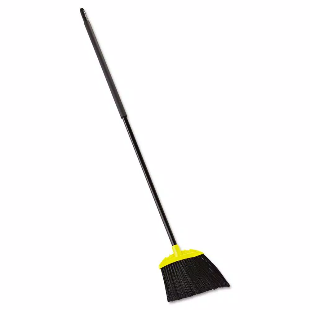 Rubbermaid Commercial Products 46 in. Jumbo Smooth Angled Broom with Metal Handle, Black/Yellow