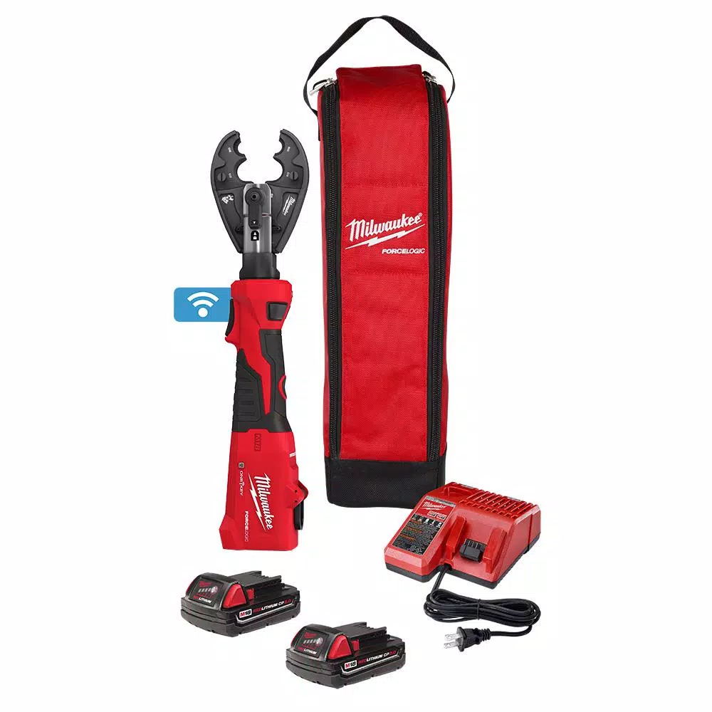 Milwaukee M18 FORCE LOGIC 6-Ton Cordless Utility Crimping Kit with BG-D3 Jaw