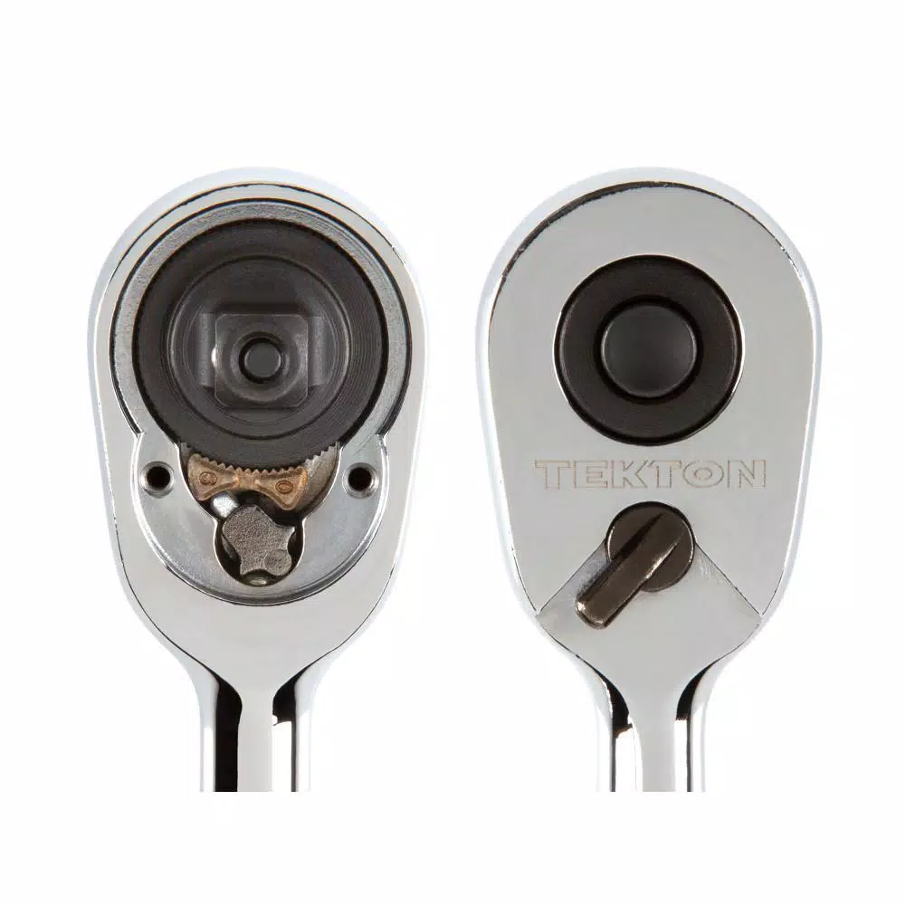 Tekton 1/4 in. Drive 3 in. 90-Tooth Quick-Release Stubby Ratchet