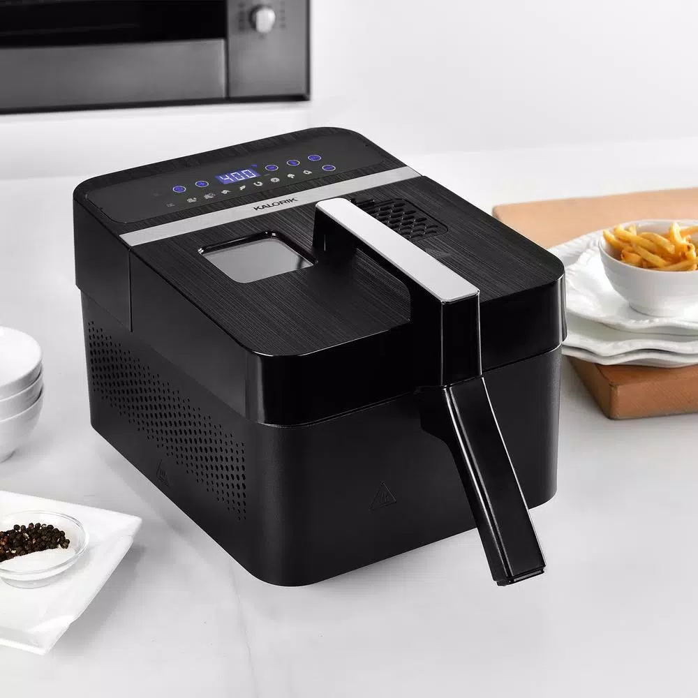 KALORIK 2-in-1 Digital Air Fryer and Deep Fryer, 3.5 Qt., Black