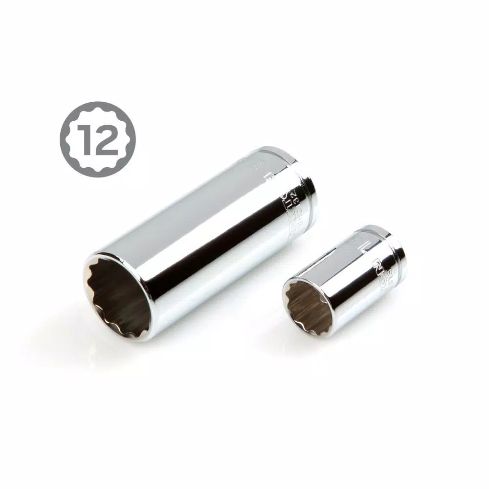 TEKTON 47-Piece 3/8 in. Drive 12-Point Socket and Ratchet Set