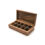 Ironwood Gourmet Acacia Wood Rectangular Tea Box with 10 Compartments thumbnail 3
