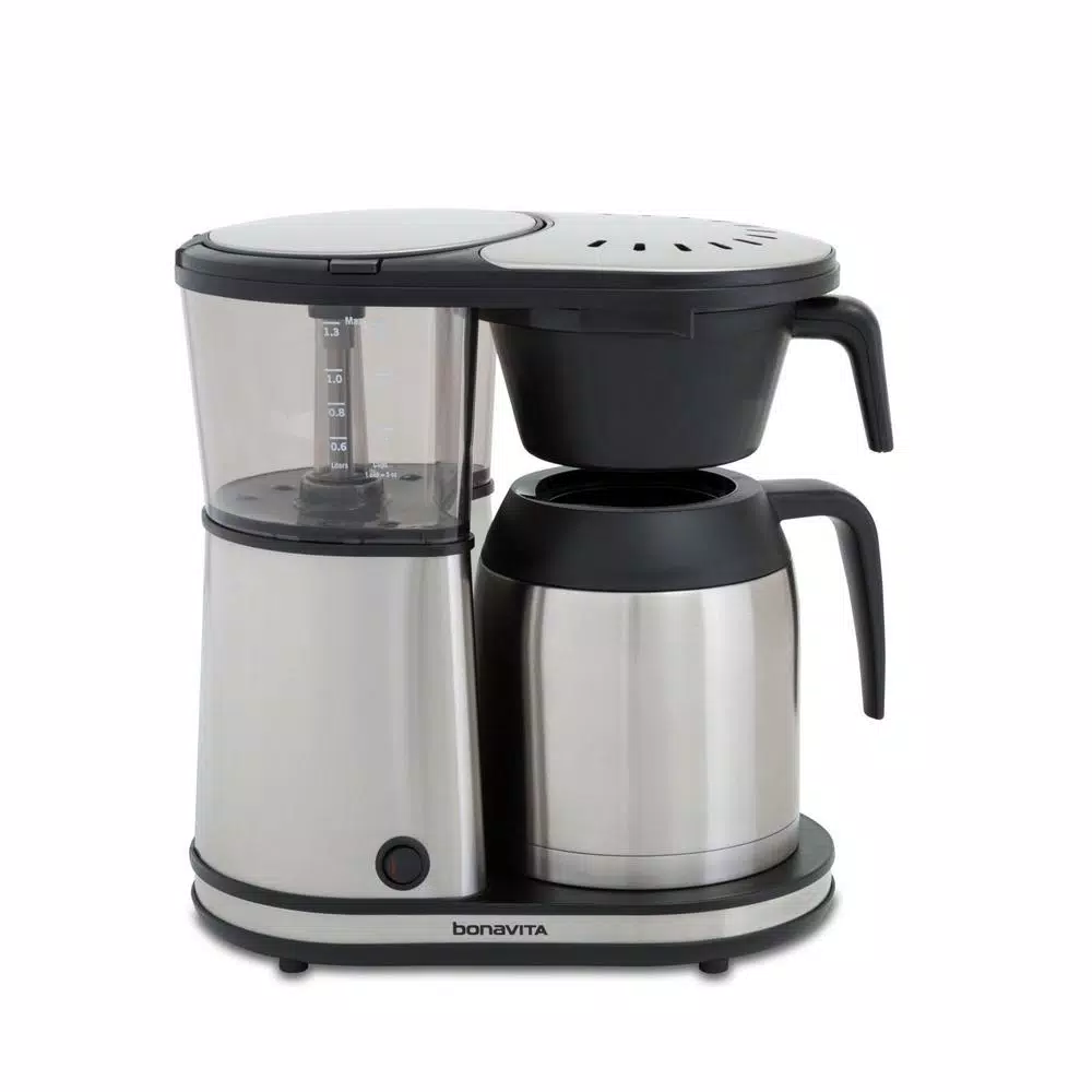 Bonavita Connoisseur One-Touch Coffee Brewer, 1500W Drip Coffee Maker with Thermal Carafe, Stainless Steel