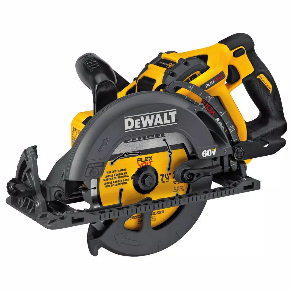 DEWALT DCS577B FLEXVOLT 60V MAX Cordless Brushless 7-1/4 in. Wormdrive Style Circular Saw (Tool-Only)
