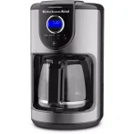 KitchenAid 12-Cup Drip Coffee Maker with Glass Carafe, Onyx Black thumbnail 1